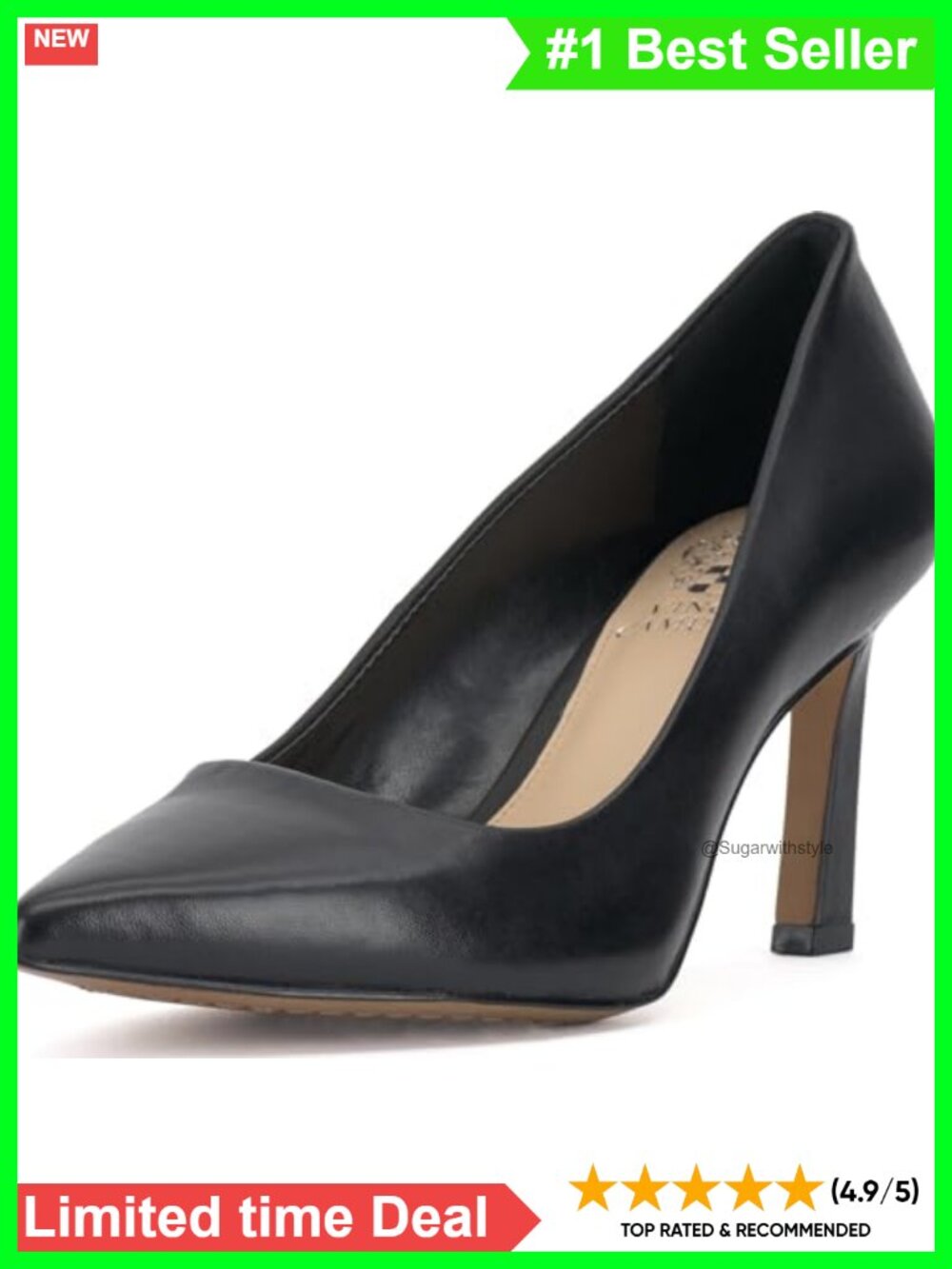 Suede Pointed Toe Pumps Covered Heel Padded Footbed Work Formal Heels